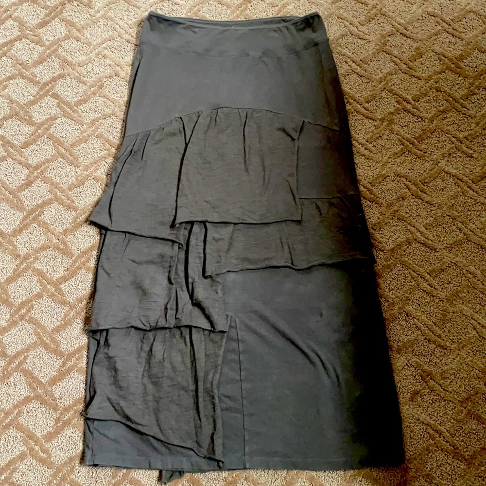 Neon Buddha chocolate maxi skirt.  L